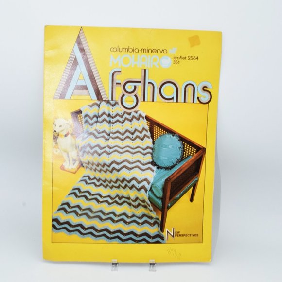 Vintage Columbia Minerva Mohair Afghan No 2564 & Afghans N0 2522 Patterns - Picture 3 of 7